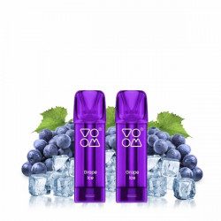 Grape Ice - 2 x Cartouches Pré-remplies Vapilo 800Puffs 20mg 2ml - Voom