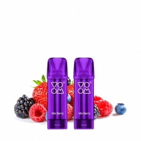 Mix Berry - 2 x Cartouches Pré-remplies Vapilo 800Puffs 20mg 2ml - Voom