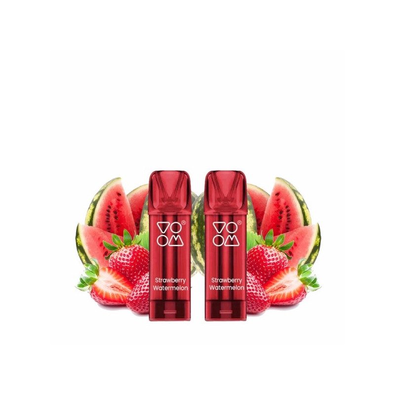 Strawberry Watermelon - 2 x Cartouches Pré-remplies Vapilo 800Puffs 20mg 2ml - Voom