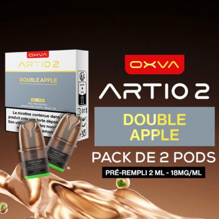 Double Apple - Pack de 2 Cartouches Artio 2 - 2ml 18mg - OXVA