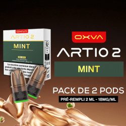 Mint - Pack de 2 Cartouches Artio 2 - 2ml 18mg - OXVA