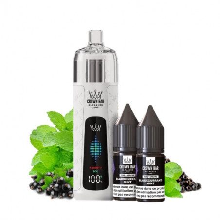 Blackcurrant Mint - Kit Refill Pro 1000mAh 2x10ml 6mg - Crown Bar Al Fakher