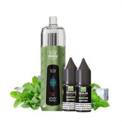 Menthol - Kit Refill Pro 1000mAh 2x10ml 6mg - Crown Bar Al Fakher