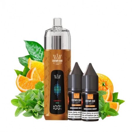 Orange Mint - Kit Refill Pro 1000mAh 2x10ml 6mg - Crown Bar Al Fakher