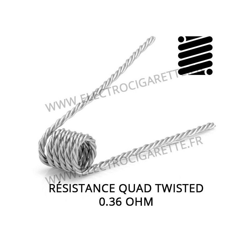 Résistance Quad Twisted en 0,36 Ohm Résistance Quad Twisted en 0,36 Ohm