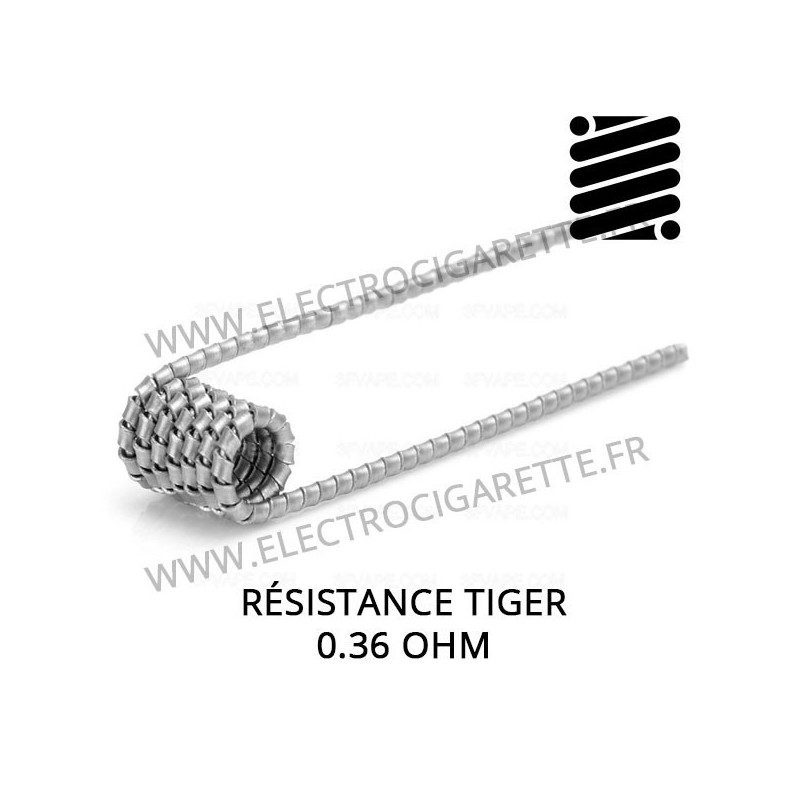 Résistance Tiger 0,36 Ohm - Performance et Saveurs Optimales Résistance Tiger 0,36 Ohm - Performance et Saveurs Optimales
