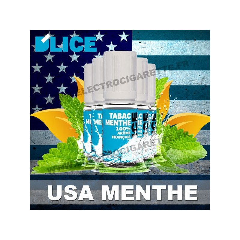Pack 5 flacons 10 ml USA Menthe - D'Lice - Pack x 5