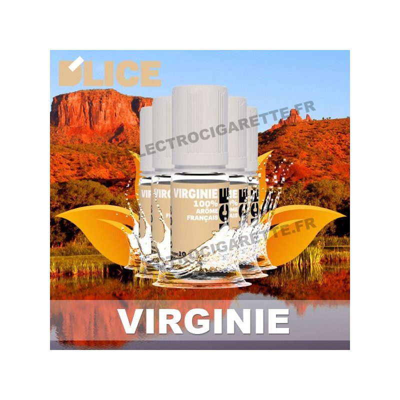 Pack 5 flacons 10 ml Classic Virginie - D'Lice Pack 5 flacons 10 ml Classic Virginie - D'Lice