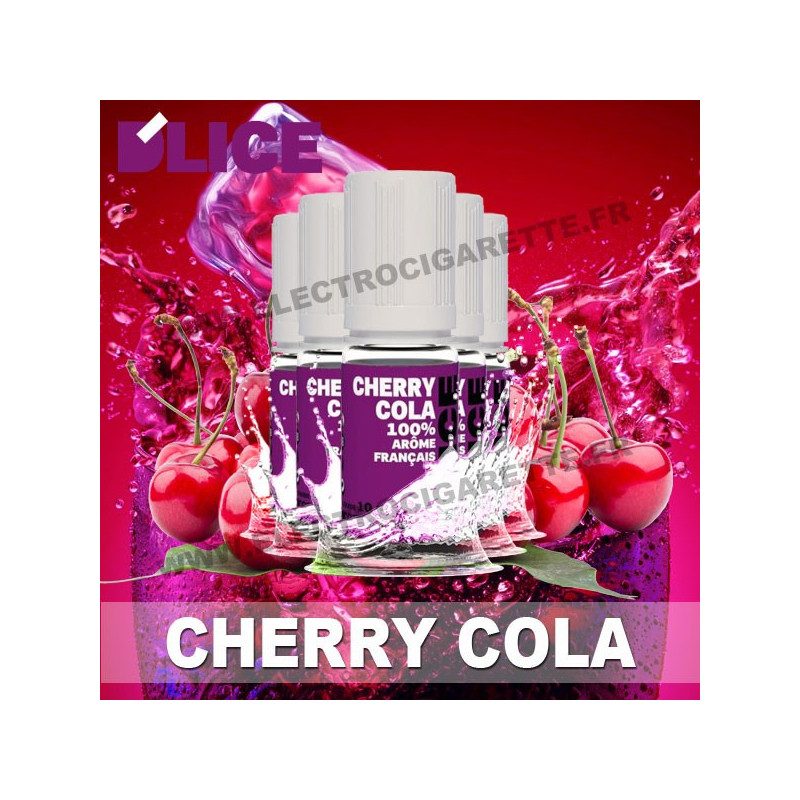 Pack 5 flacons 10 ml Cherry Cola - D'Lice Pack 5 flacons 10 ml Cherry Cola - D'Lice