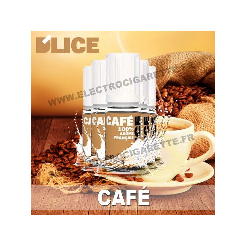 Pack 5 flacons 10 ml Café - D'Lice