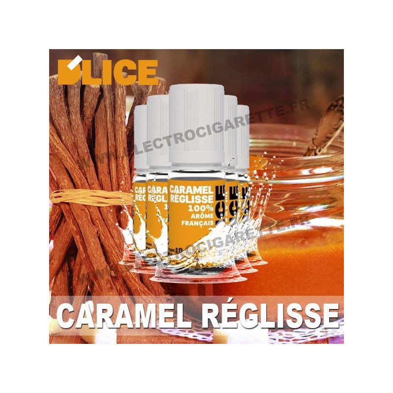 Pack 5 flacons 10 ml Caramel Réglisse - D'Lice