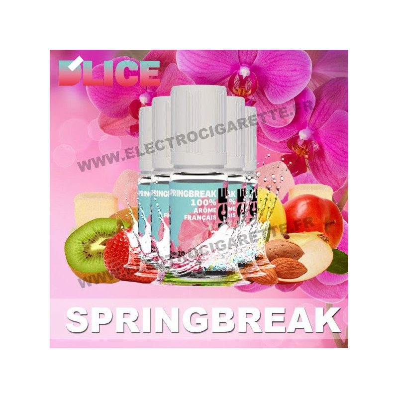 Pack 5 flacons 10 ml Springbreak - D'Lice Série Spéciale