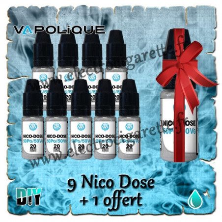 Nico Dose - 9 flacons + 1 offert - Vapolique