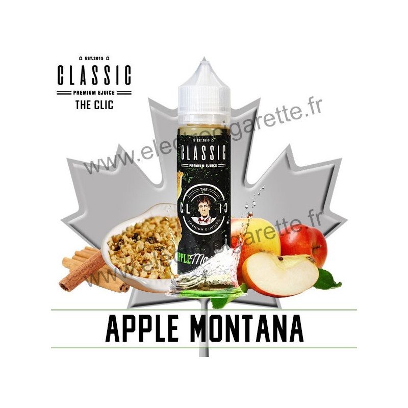 Apple Montana - The Clic - Classic E-Juice - ZHC 50 ml