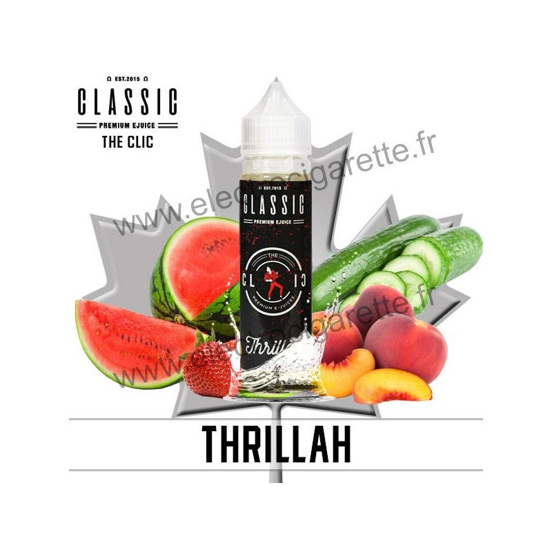 Thrillah Original - The Clic - Classic E-Juice - ZHC 50 ml