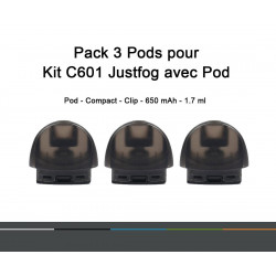 Pack 3 x Pod rechargeables 1.7 ml - JustFog