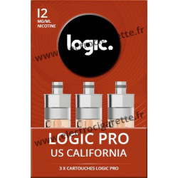 Cigarette electronique Logic Pro Chromé avec Cartouche US California