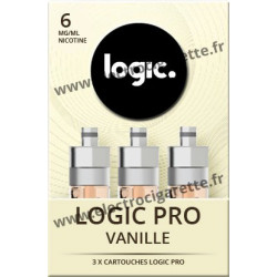 Cigarette electronique Logic Pro Chromé avec Cartouche Vanille