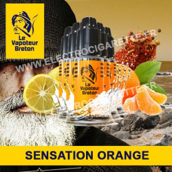 Pack de 5 x Orange - Sensation - Le Vapoteur Breton - 10 ml