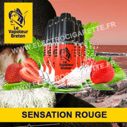 Pack de 5 x Rouge - Sensation - Le Vapoteur Breton - 10 ml