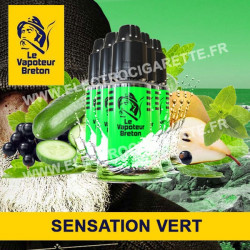 Pack de 5 x Vert - Sensation - Le Vapoteur Breton - 10 ml