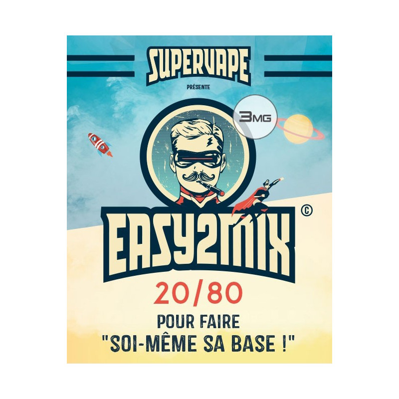 Base Easy2Mix 20/80 - 3mg - 200ml - SuperVape
