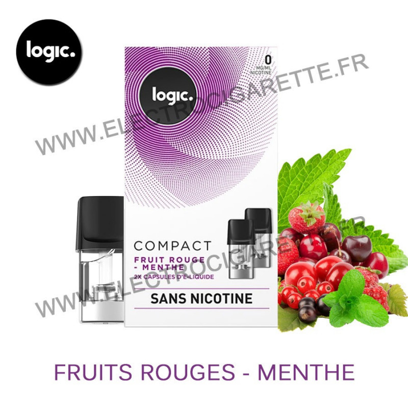Fruit Rouge Menthe - Pack de 2 x Capsules (Pod) - Logic Compact