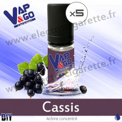 Cassis - Vape&Go - Arôme concentré DiY - 5x10 ml