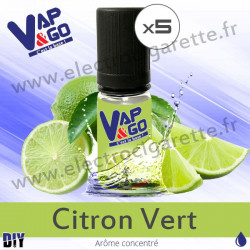 Citron Vert - Vape&Go - Arôme concentré DiY - 5x10 ml