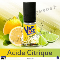 Acide Citrique - Vape&Go - Additif DiY - 10 ml