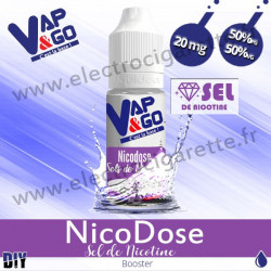 NicoDose Sel de Nicotine - Booster Nicotine - 10 ml - 20 mg - Vape & Go