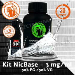 Kit Base - Mix&Go - Chewnovatic - 200 ml - 3mg avec 3 boosters - 50% VG / 50% PG