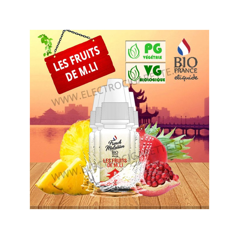 Pack de 5 x Les fruits de M. Li - French Malaysien - Bio France - 10ml