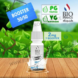 Pack 1 booster 10ml pour avoir 2 mg de nicotine pour 100ml - Bio France - PG/VG 50/50