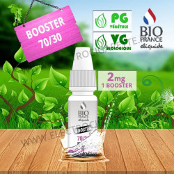 Pack 1 booster 10ml pour avoir 2 mg de nicotine pour 100ml - Bio France - PG/VG 70/30