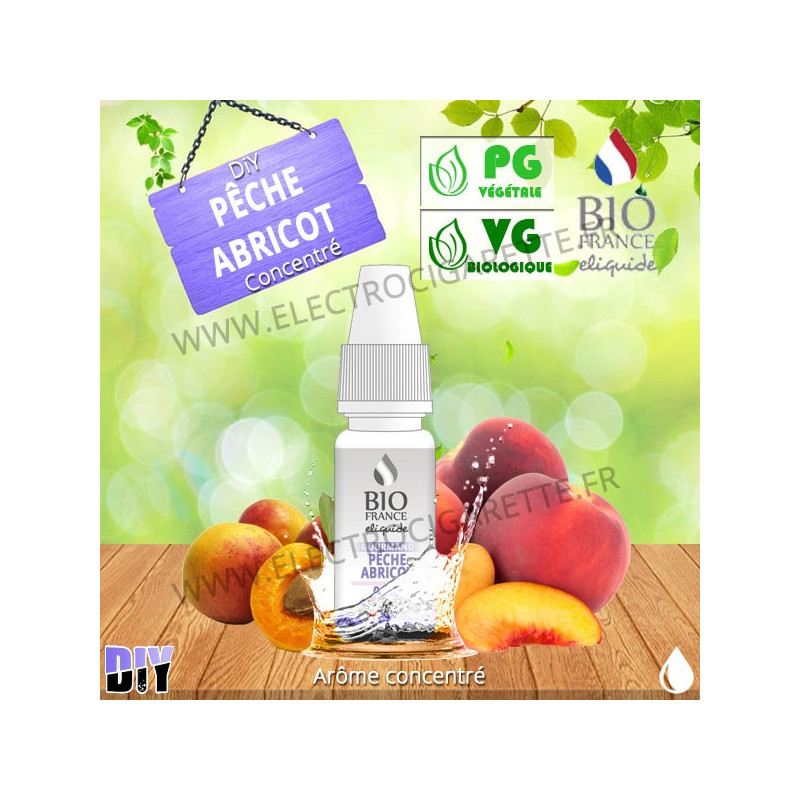 DiY Pêche Abricot - Bio France - 10 ml - Arôme concentré