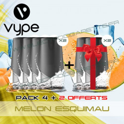 Pack EPEN3 Pod Vype ePen 3 Melon Esquimau - Vuse (ex Vype) - 4 plus 2 offerts
