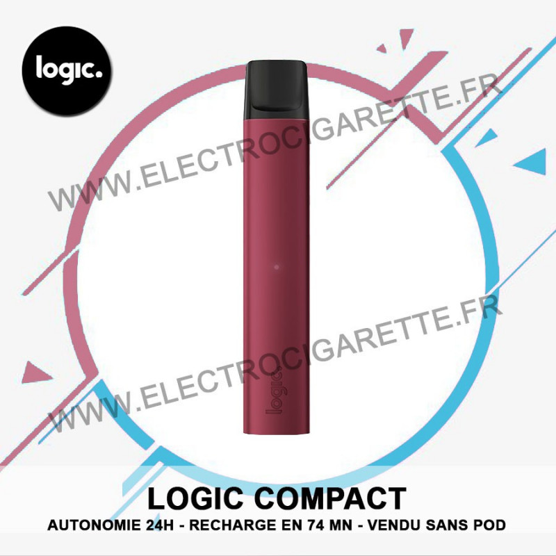 Cigarette électronique Compact Bordeau - Logic Compact - Sans Pod