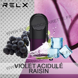 Cartouche Pod Pré-remplis - Violet Acidulé - Raisin - Relx