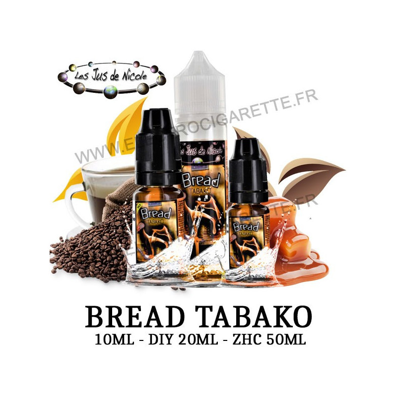 Bread Tabako - Les Jus de Nicole - 10ml - DiY - ZHC 50ml