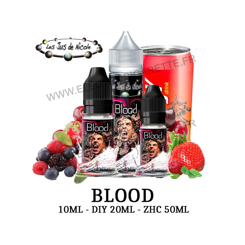 Blood - Les Jus de Nicole - 10ml - DiY - ZHC 50ml