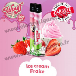 Ice Cream Fraise - Wpuff - Vape Pen - Cigarette jetable
