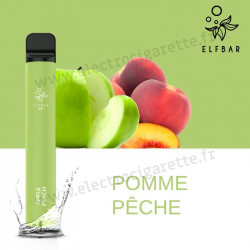 Pomme Pêche - Elf Bar 600 - 550mah 2ml - Vape Pen - Cigarette jetable