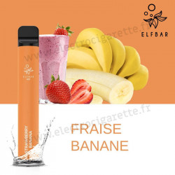 Fraise Banane - Elf Bar 600 - 550mah 2ml - Vape Pen - Cigarette jetable