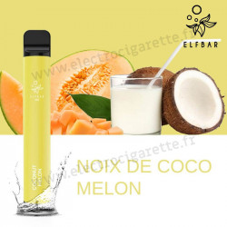 Noix de Coco Melon - Elf Bar 600 - 550mah 2ml - Vape Pen - Cigarette jetable