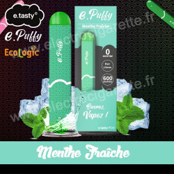 Menthe Fraîche - e.Puffy - e.Tasty - Vape Pen - Cigarette jetable