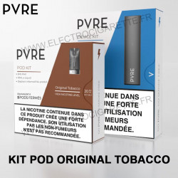 Kit PVRE avec Pod remplissable 5 fois - Original Tobacco - PVRE