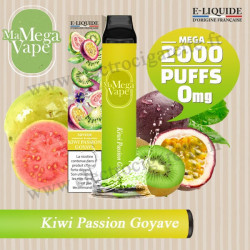 Kiwi Passion Goyave - Ma mega vape - Vape Pen - Cigarette jetable