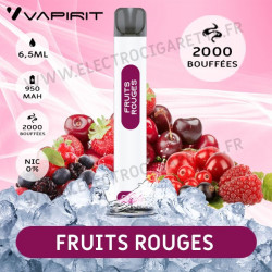 Fruits Rouges - 2000 Puffs - Vapirit - Cigarette jetable