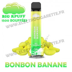 Bonbon Banane - Big Rpuff - 1500 Puff Vape Pen - Cigarette jetable